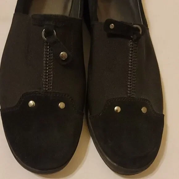 Stuart weitzman suede slip on wedge loafer size 9.5 - Picture 5 of 9